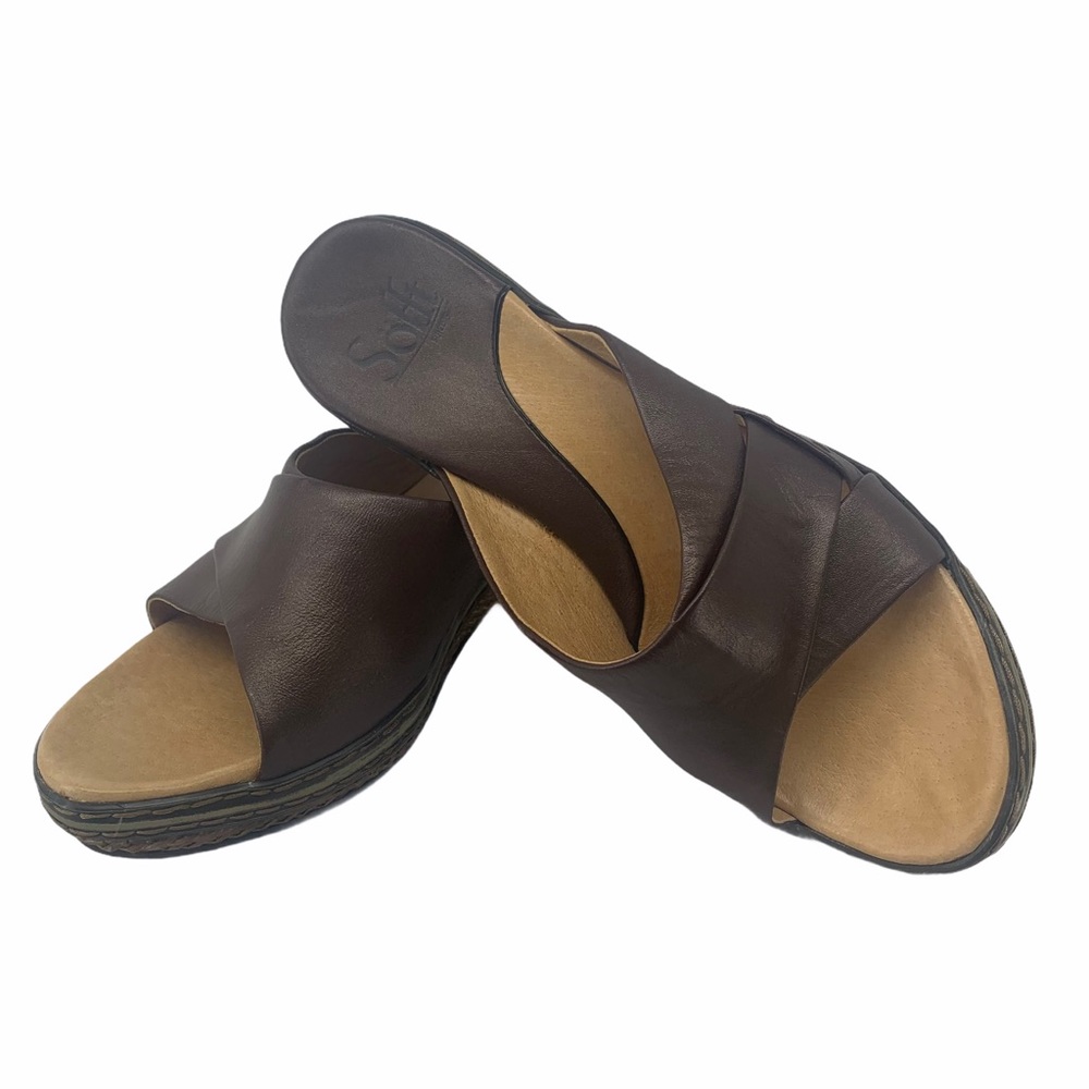 Sofft wedge leather‎ mules
